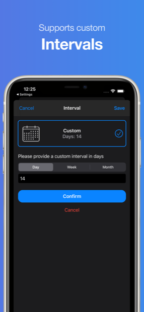 Lensy – custom change intervals